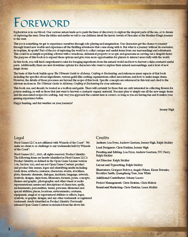 Foraging, Harvesting & Natural Discovery PDF (5E)