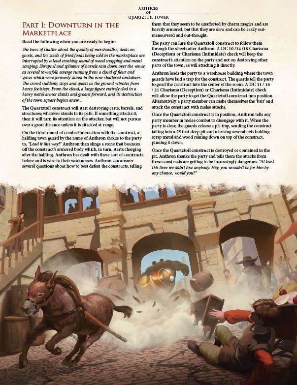 Artifices of Quartztoil Tower Preview (5E)