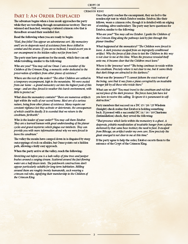 Crypt of the Crimson King PDF (5E)