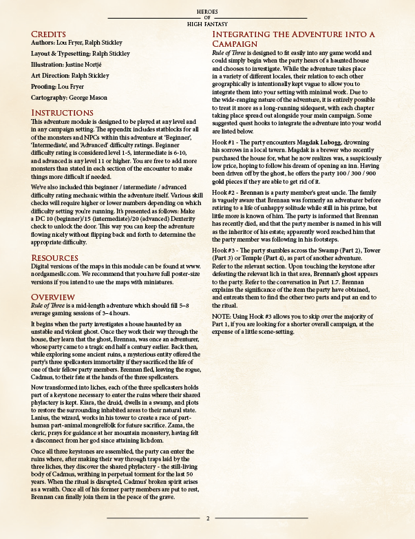 Rule of Three PDF (5E)