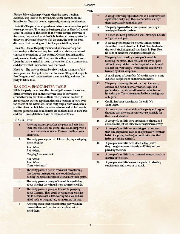 Shadow War PDF (5E)