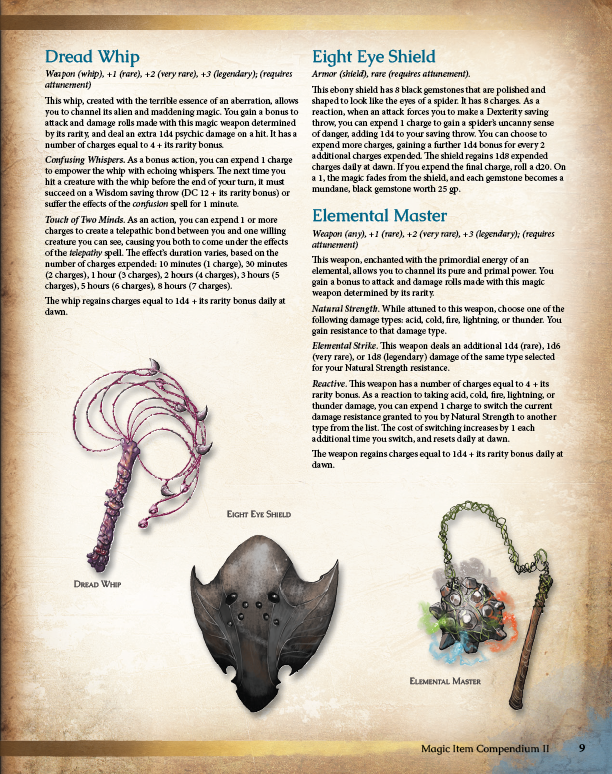 Magic Item Compendium 2 Preview (5E)