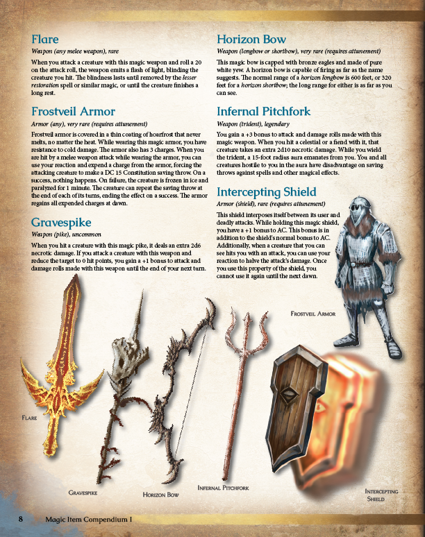 Magic Item Compendium 1 Preview (5E)