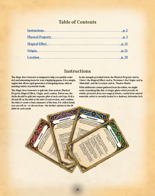 Magic Item Generator 2 Preview (5E)