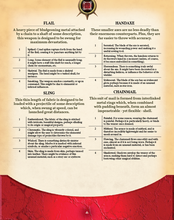 Magic Item Generator 1 Preview (5E)