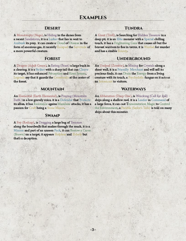 The Oracle Monster Generator PDF