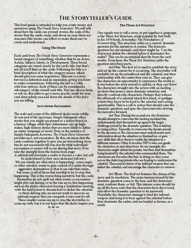 The Oracle Story Generator PDF