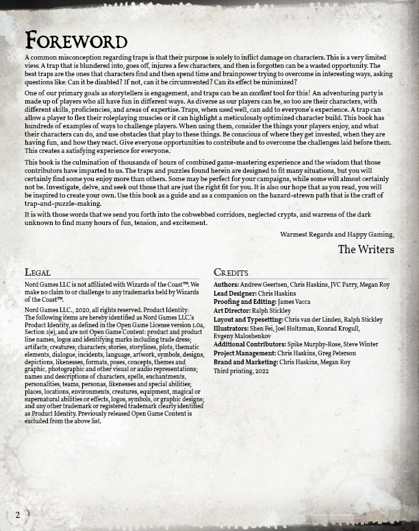 Treacherous Traps Preview (5E)
