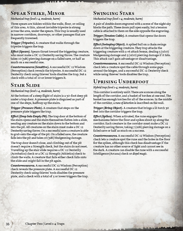 Treacherous Traps Preview (5E)