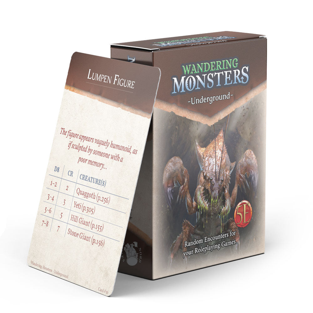 5e wandering monsters Wandering Monsters Deck: Underground (5E)