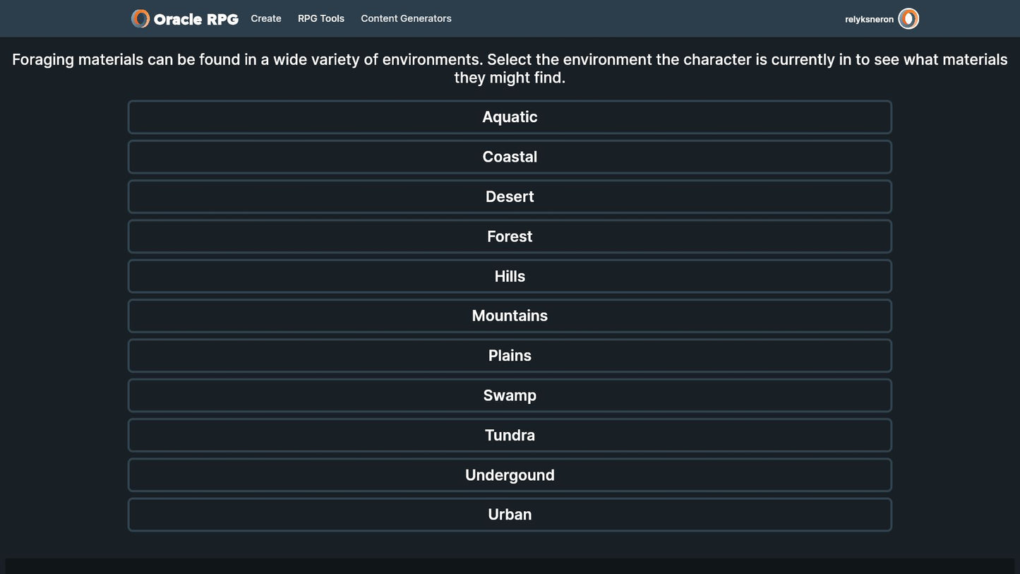 Crafting Compendium Oracle RPG Module (5E)