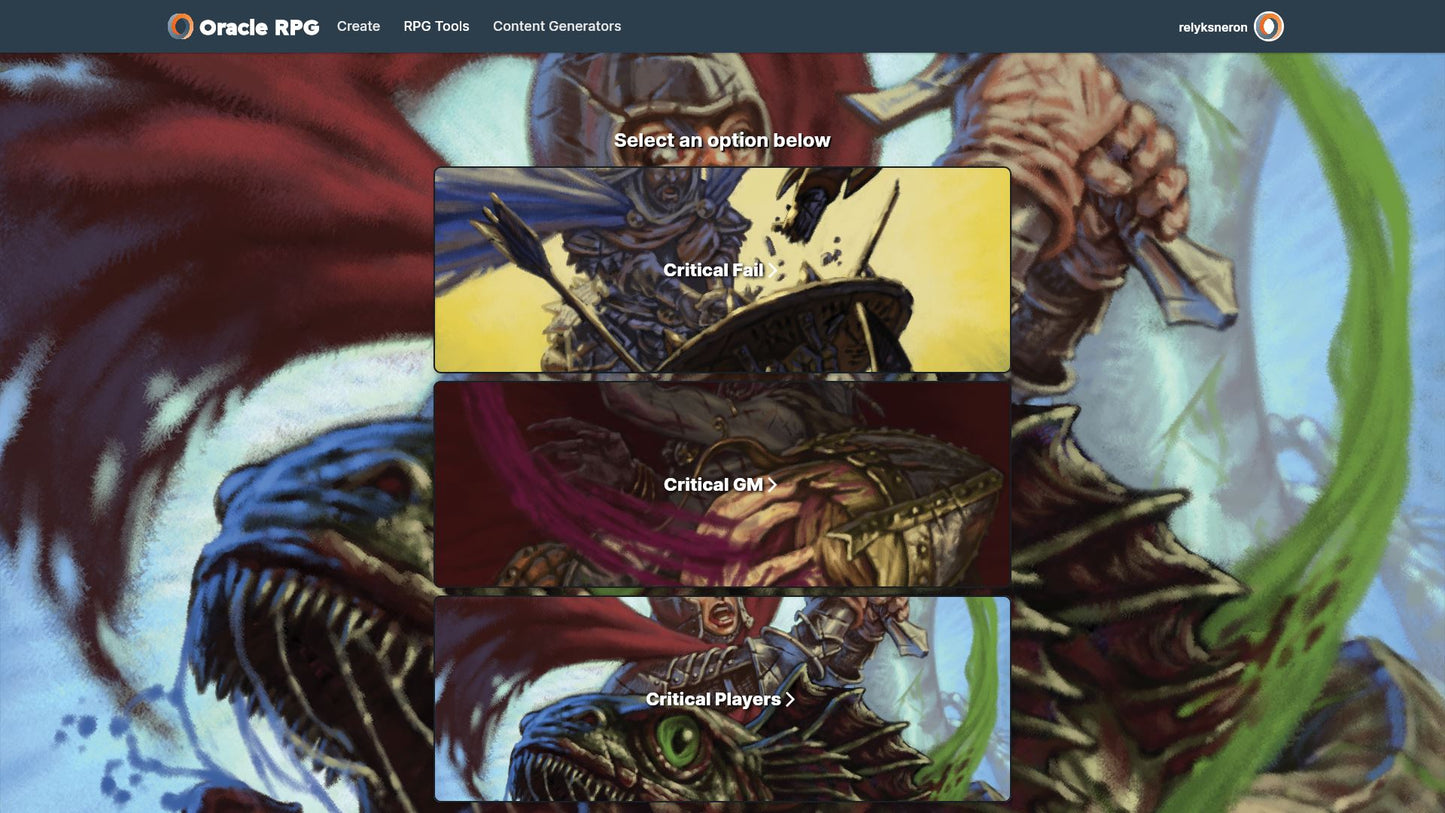 Critical Rolls Oracle RPG Module (5E)