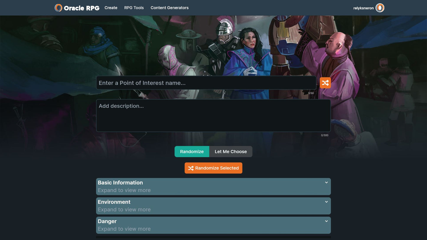 Destination Generator Oracle RPG Module
