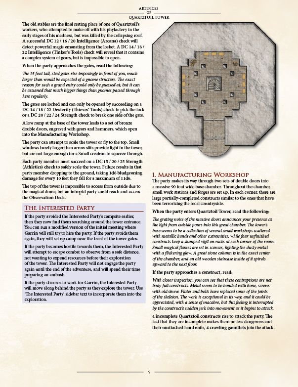 Artifices of Quartztoil Tower PDF (5E)