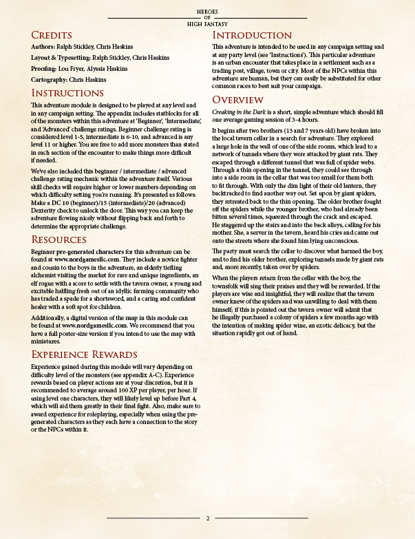 Creaking in the Dark Preview (5E)