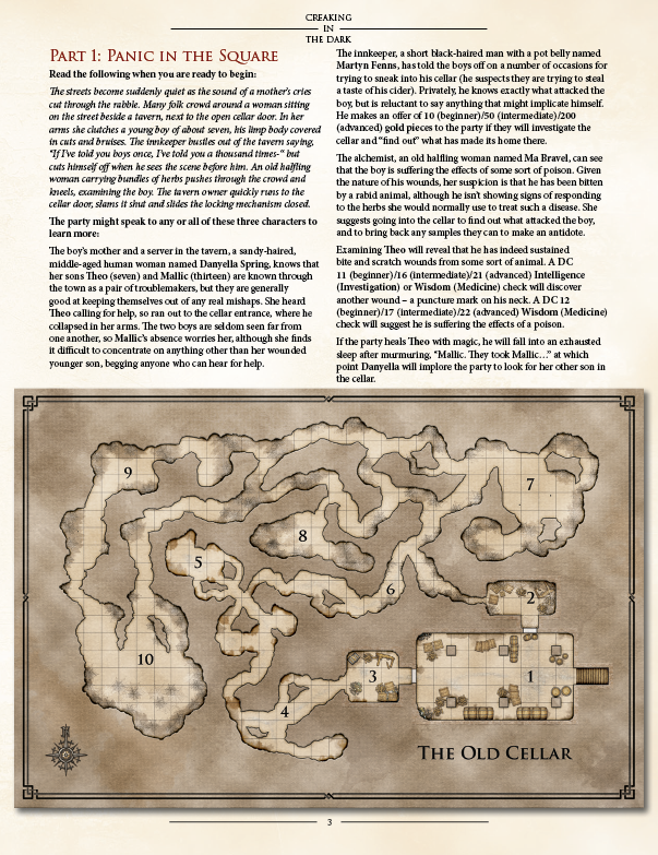 Creaking in the Dark Preview (5E)