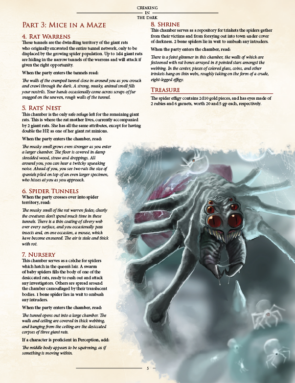 Creaking in the Dark Preview (5E)