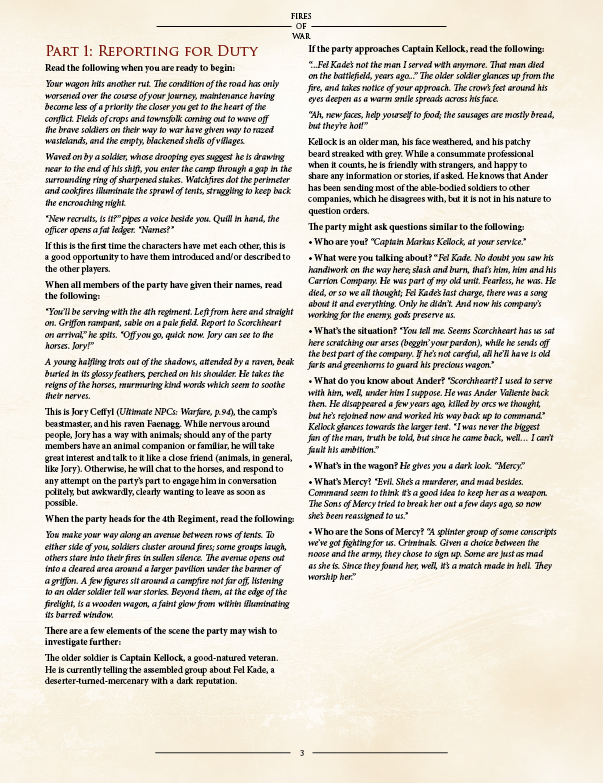 Fires of War PDF (5E)