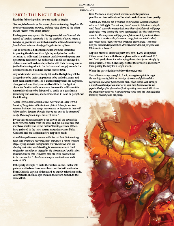 Monstrous Diplomacy Preview (5E)