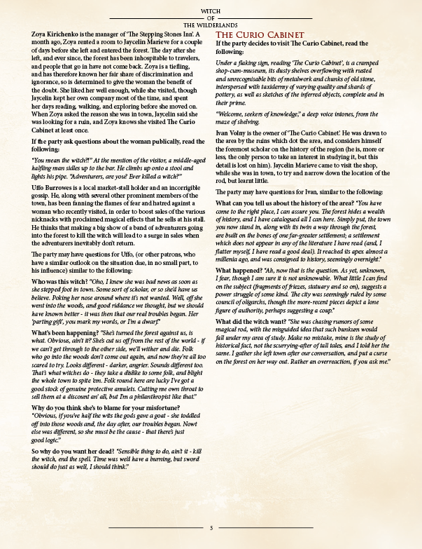 Witch of the Wilderlands PDF (5E)