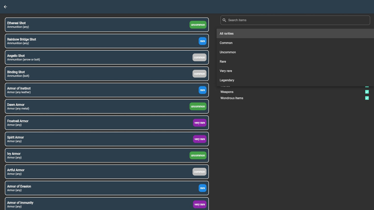 Magic Item Compendium Oracle RPG Module (5E)