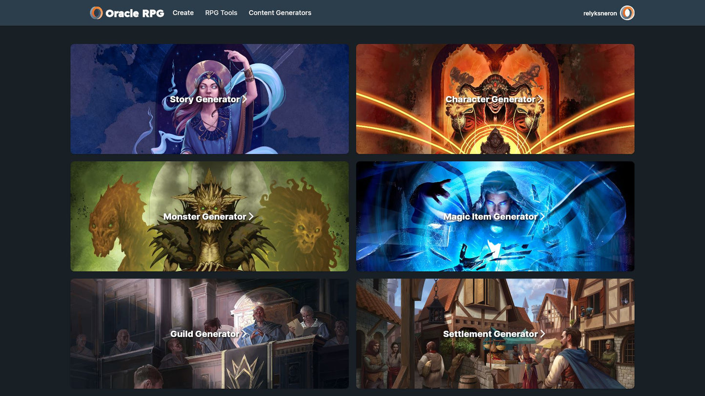 Magic Item Generator Oracle RPG Module