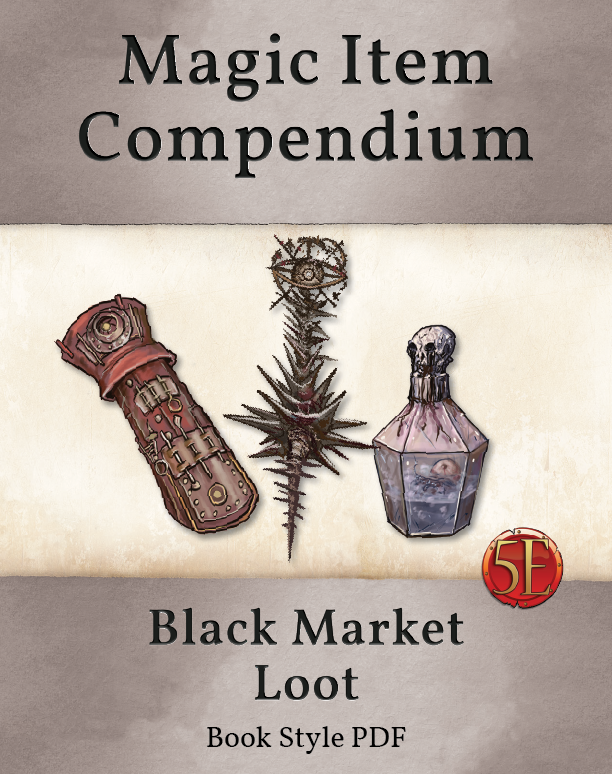 Magic Item Compendium Black Market Loot Preview (5E)