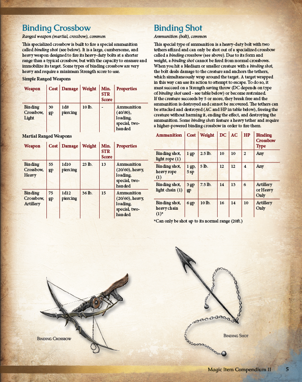 Magic Item Compendium 2 Preview (5E)