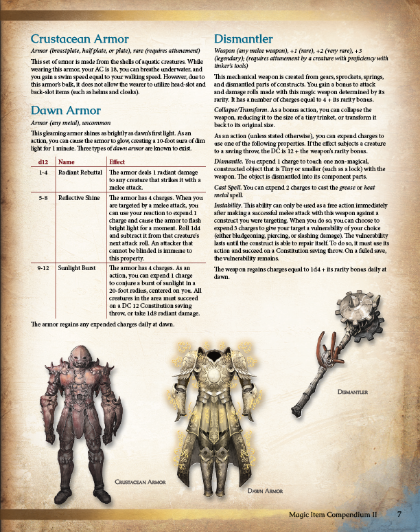 Magic Item Compendium 2 Preview (5E)