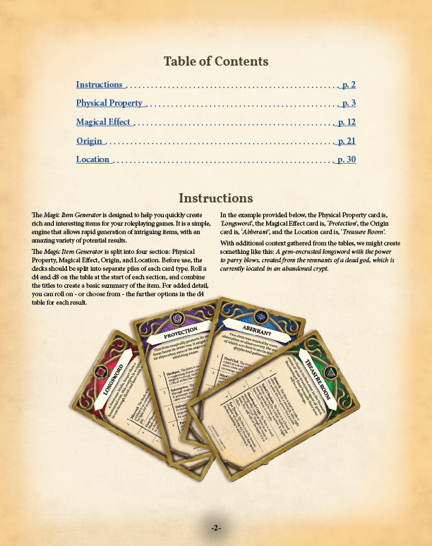 Magic Item Generator 1 Preview (5E)