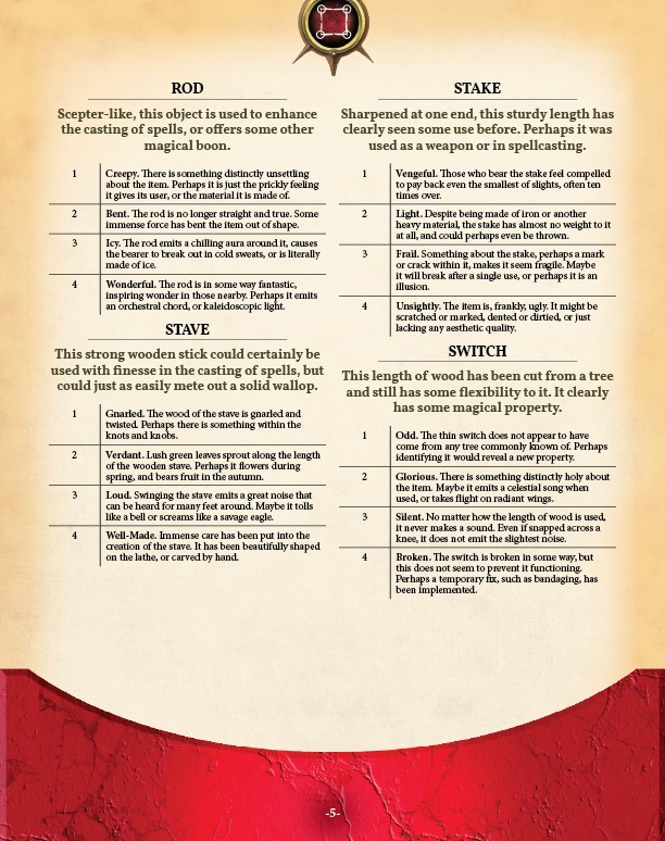 Magic Item Generator 1 Preview (5E)