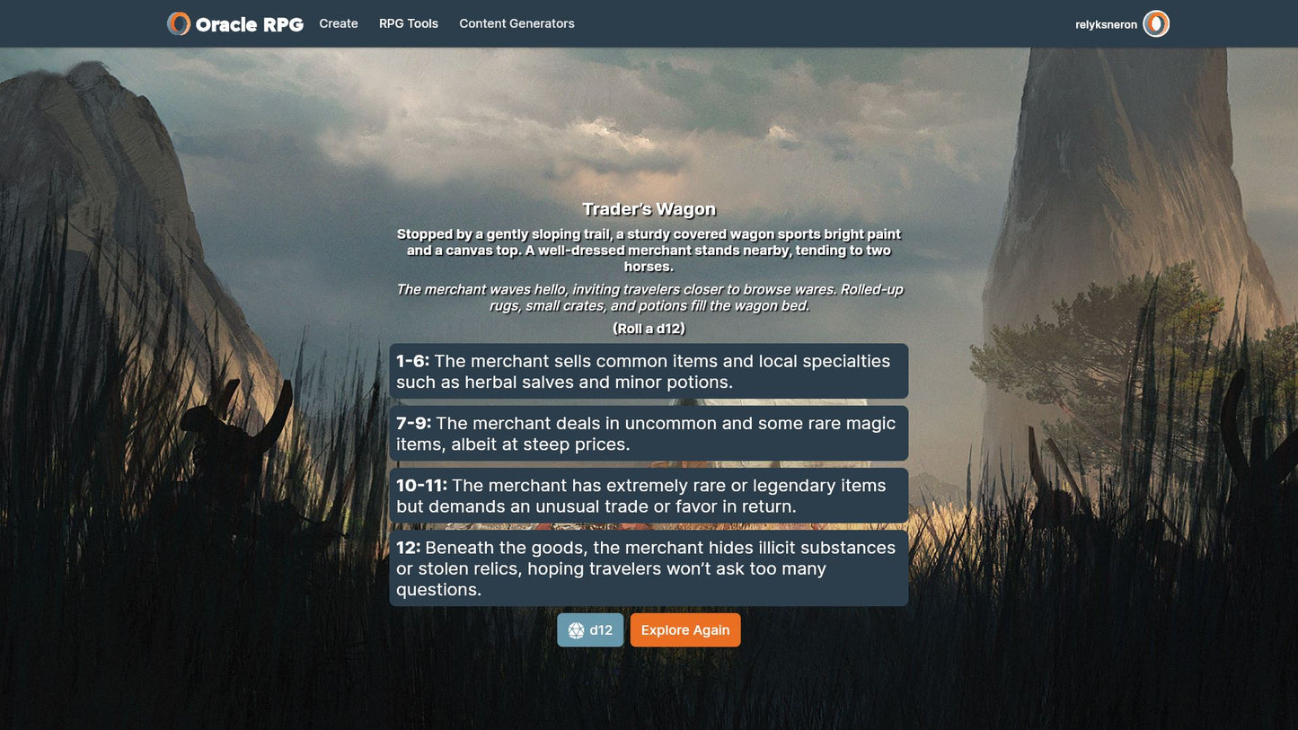 Objects of Intrigue Oracle RPG Module (5E)