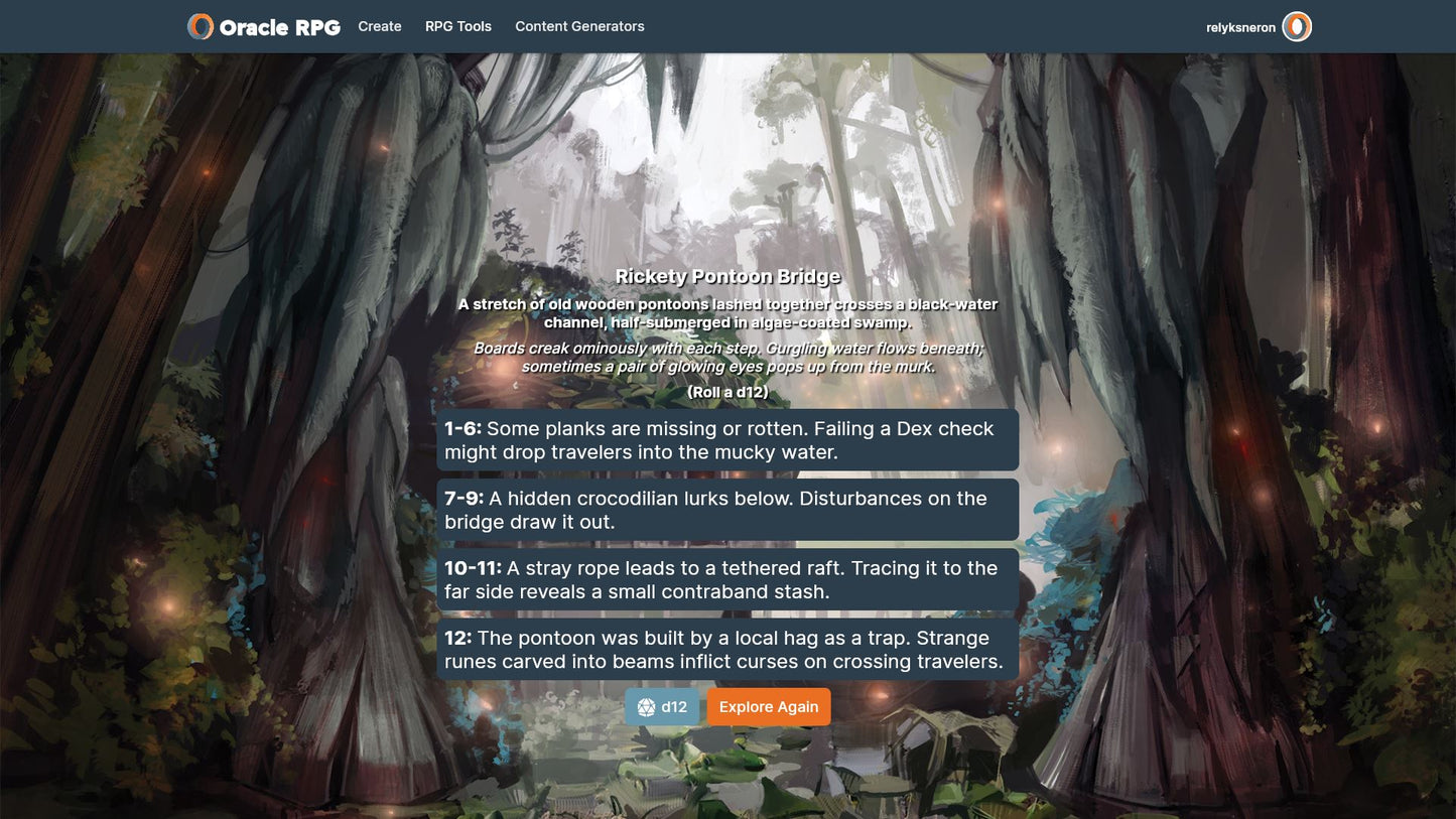 Objects of Intrigue Oracle RPG Module (5E)