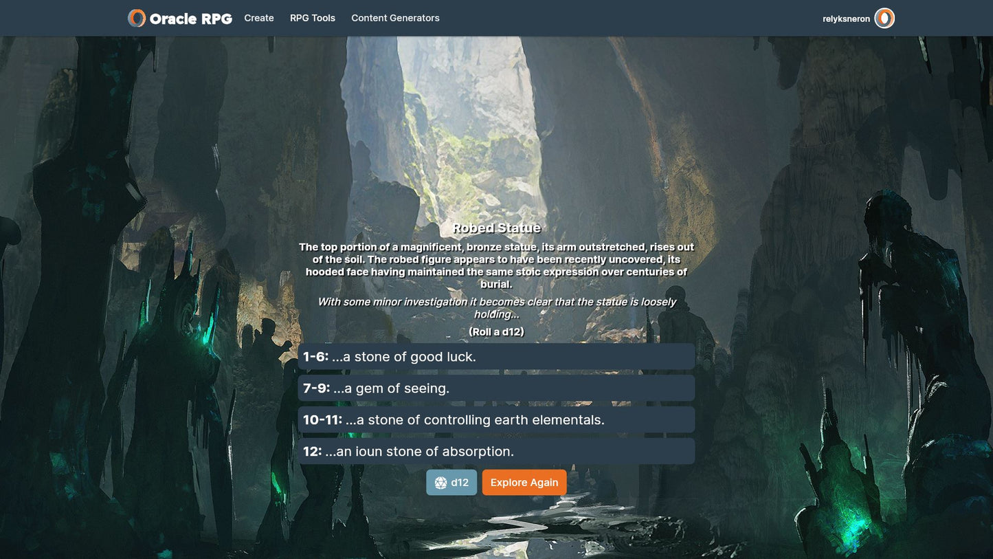 Objects of Intrigue Oracle RPG Module (5E)