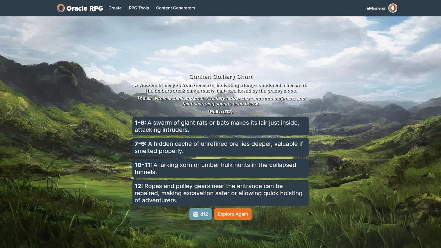 Objects of Intrigue Oracle RPG Module (5E)