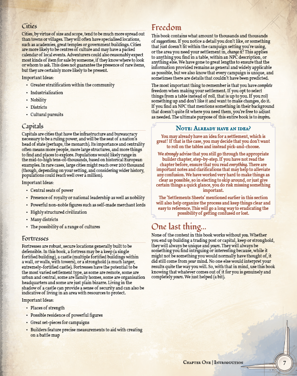 Spectacular Settlements Preview