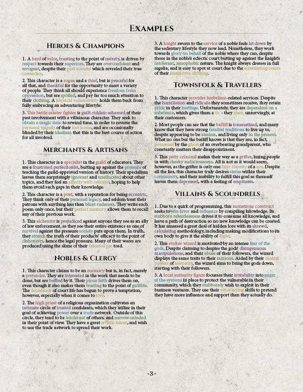 The Oracle Character Generator PDF