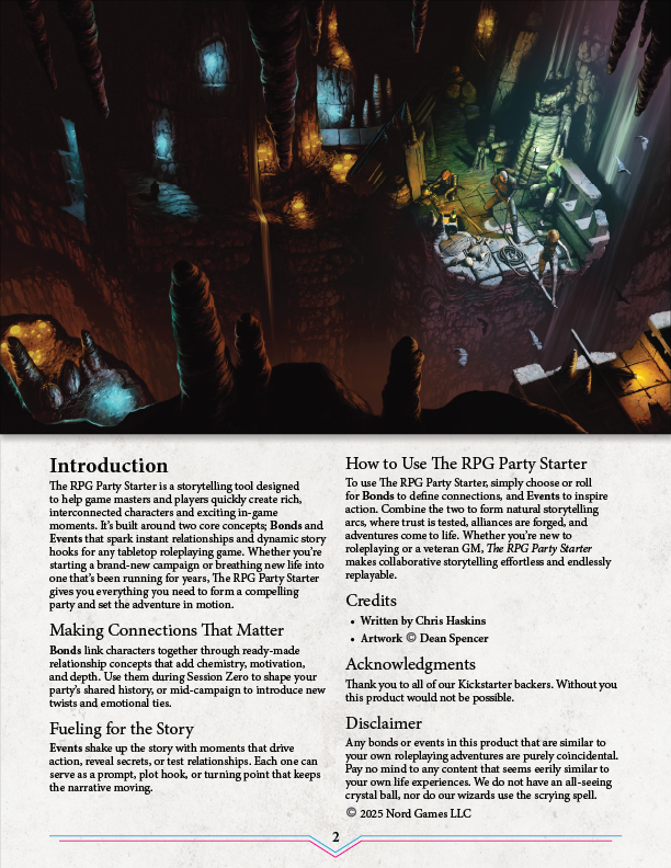 The RPG Party Starter Preview