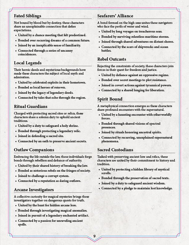 The RPG Party Starter Preview
