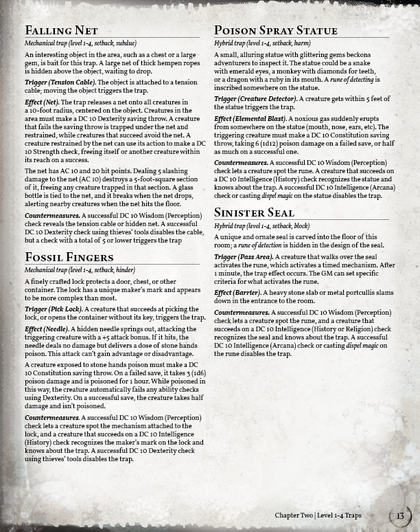 Treacherous Traps Preview (5E)