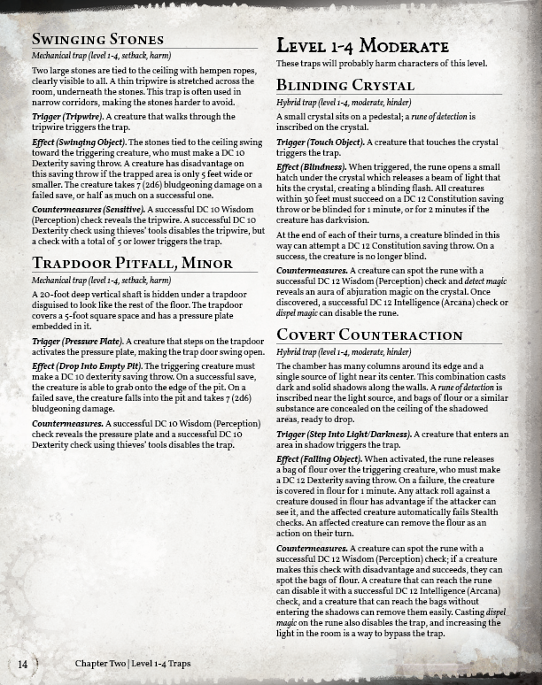 Treacherous Traps Preview (5E)