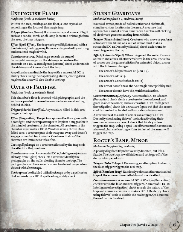 Treacherous Traps Preview (5E)