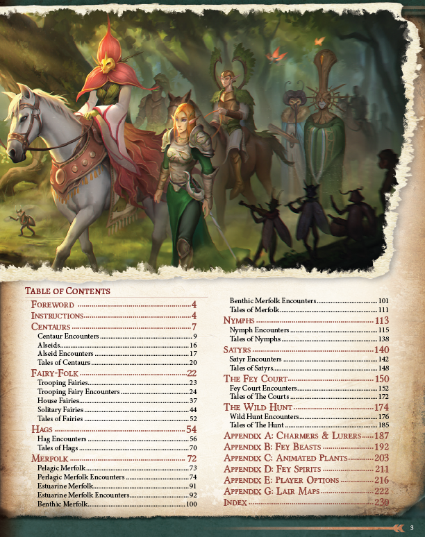 Ultimate Bestiary: Secrets of the Fey Preview (5E)