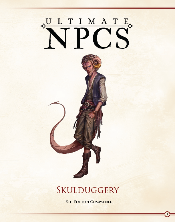 Ultimate NPCs: Skulduggery Preview (5E)