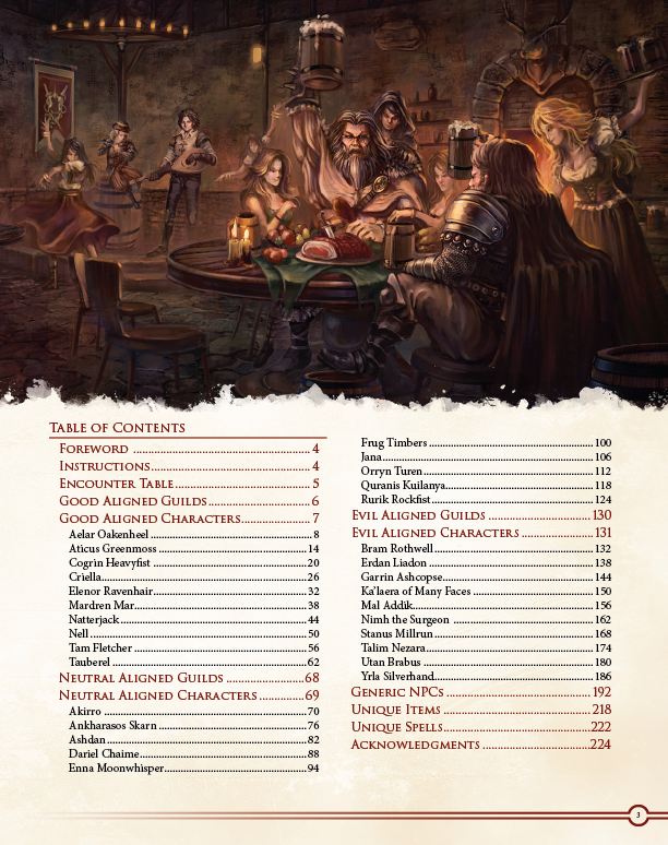 Ultimate NPCs: Skulduggery Preview (5E)