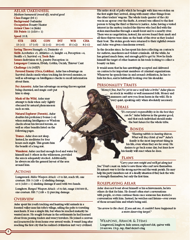 Ultimate NPCs: Skulduggery Preview (5E)