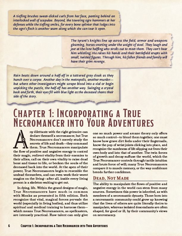 Unnatural Horrors Preview (5E)