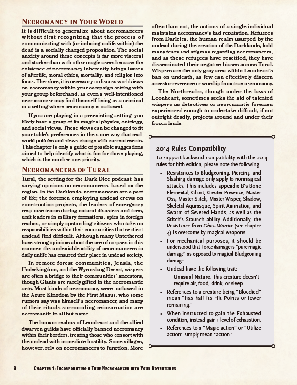 Unnatural Horrors Preview (5E)