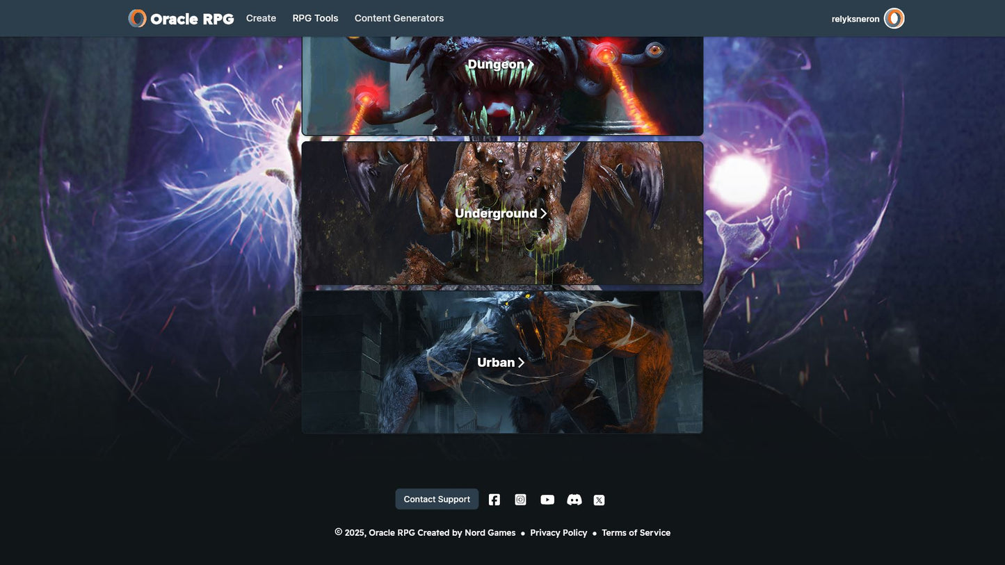 Wandering Monsters Oracle RPG Module (5E)