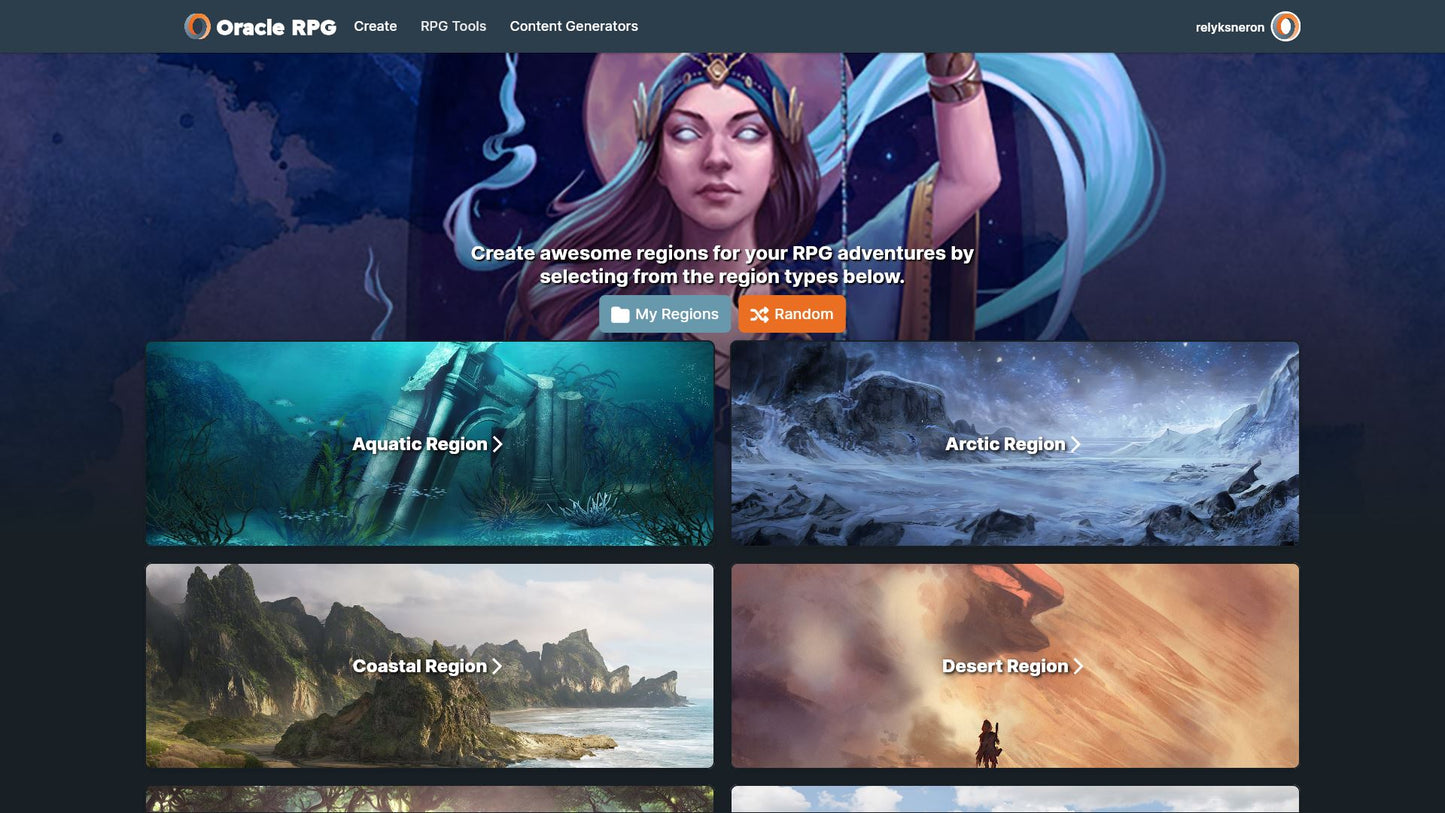 World Generator Oracle RPG Module